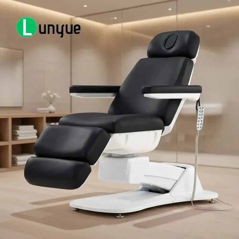 Electric Beauty Massage Bed 4 Motor Medical Examination Facial Chair PU Leather Comfortable Adjustable For Spa Clinic