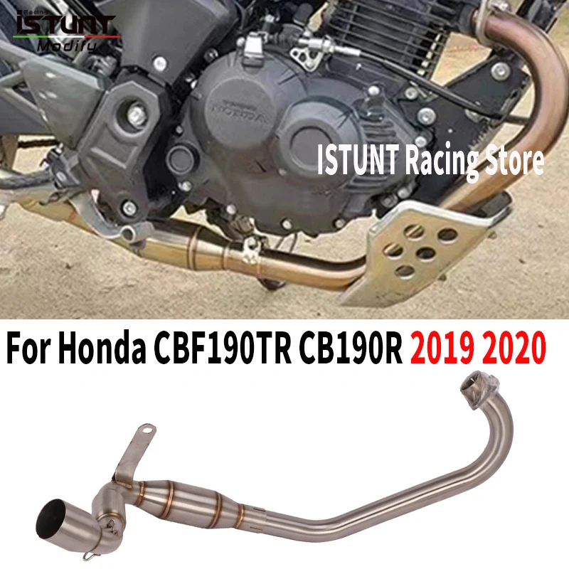 Slip On For Honda CBF190TR CB190R 2019 2020 Motorcycle Exhaust Escape Moto Systems Front Middle Link Pipe 51mm Muffler
