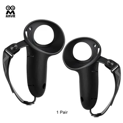 AMVR-Capa Protetora de Silicone com Knuckle Strap para Oculus Quest 3, Apertos do Controlador, Handle Protector, Acessórios VR