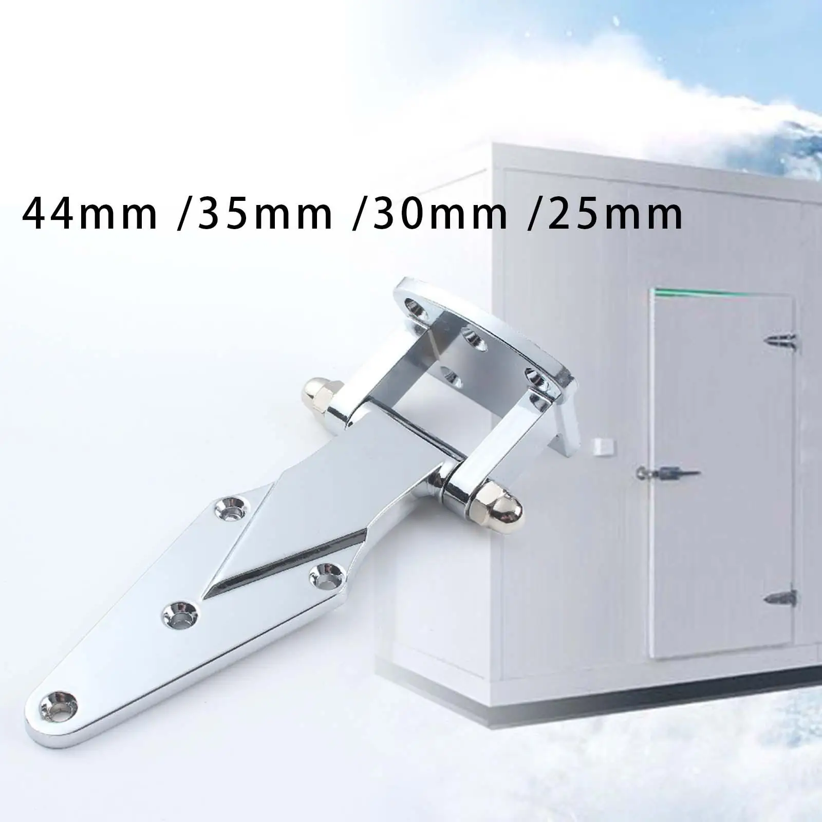 Zinc Alloy Refrigerator Door Hinge Flat Freezer Door Lock Hardware Heavy Duty for Industrial Box Barn Cold Room