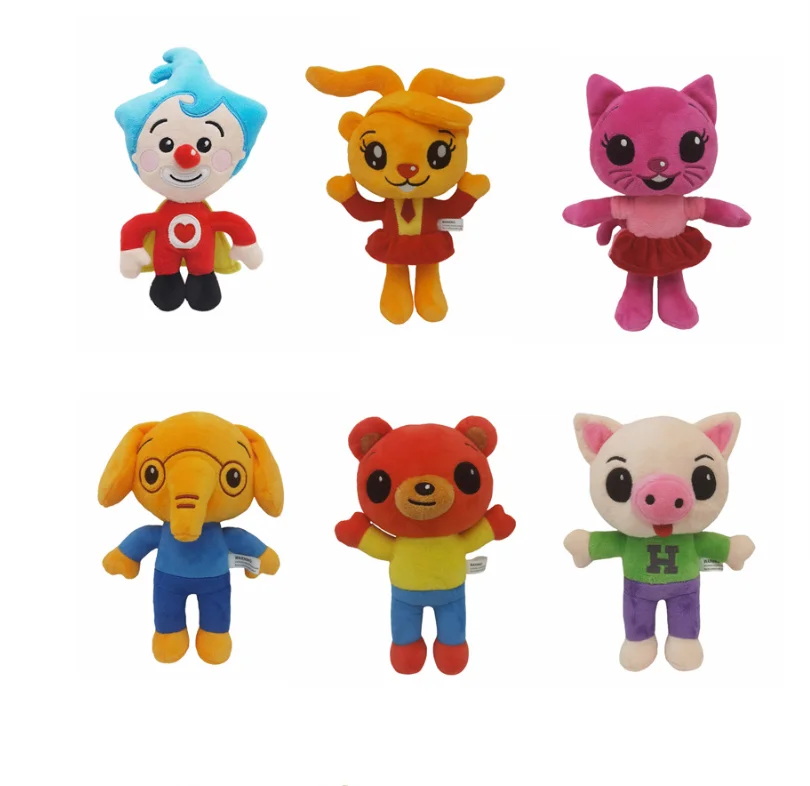 

2025Anime plims Plush Toys Magician Clown Animals Plushies Dolls Cartoon Cosplay Stuffed Figures Kids Birthday Christmas Gift