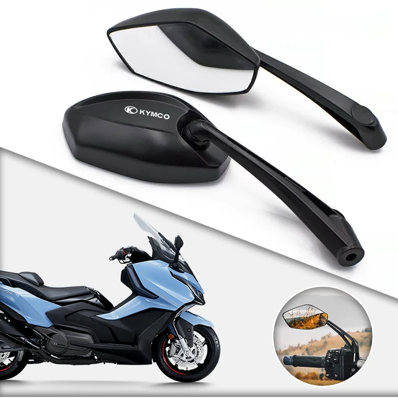 2pcs Motorcycle Modified Rearview Mirrors Alloy ABS Accessories For KYMCO Xciting 250 300 400 AK550 CT250 CT300 DOWNTOWN