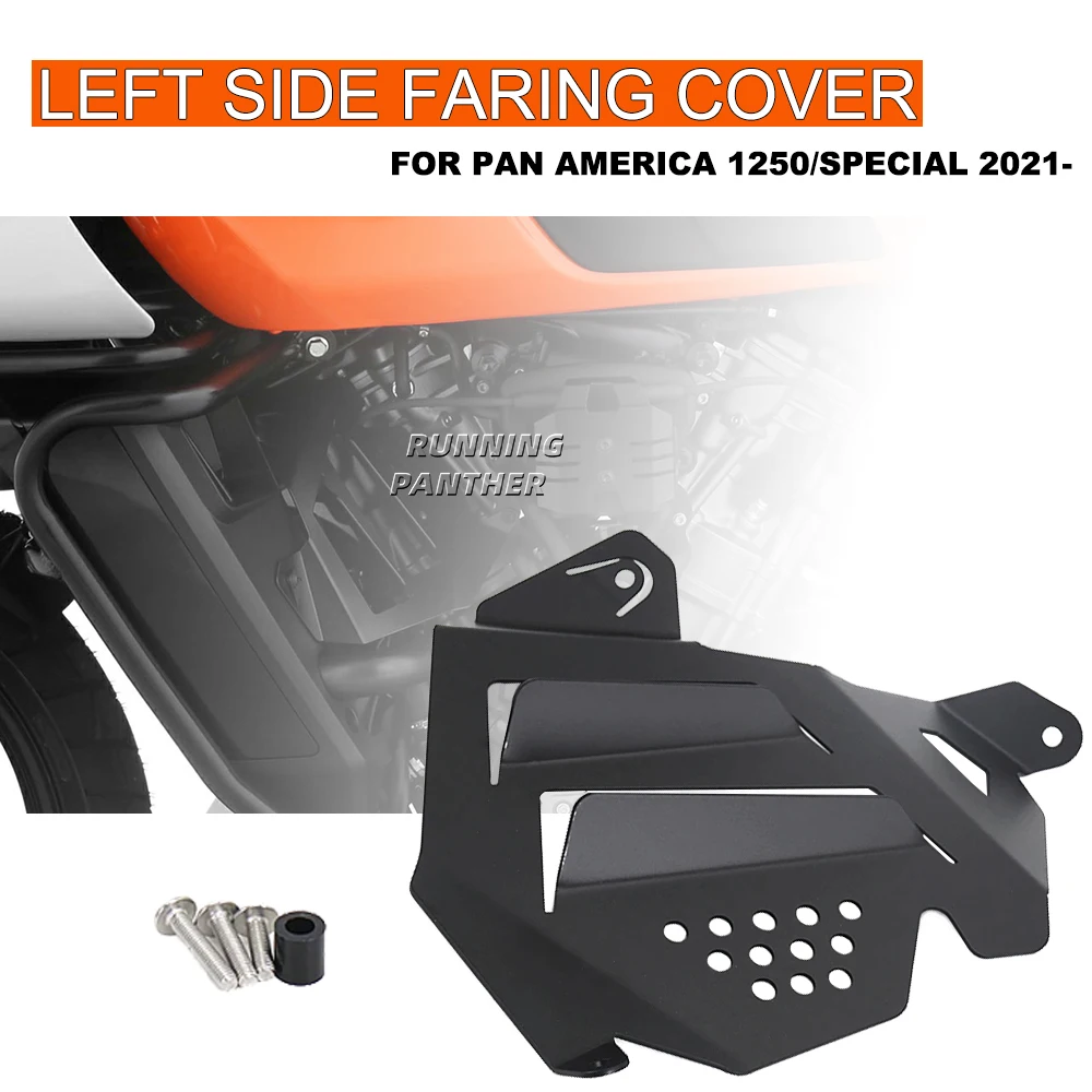 

CNC Aluminum Guard Left Side Fairing Guard NEW FOR Pan America 1250 / 1250S / Special RA1250 PA 1250 2021 -