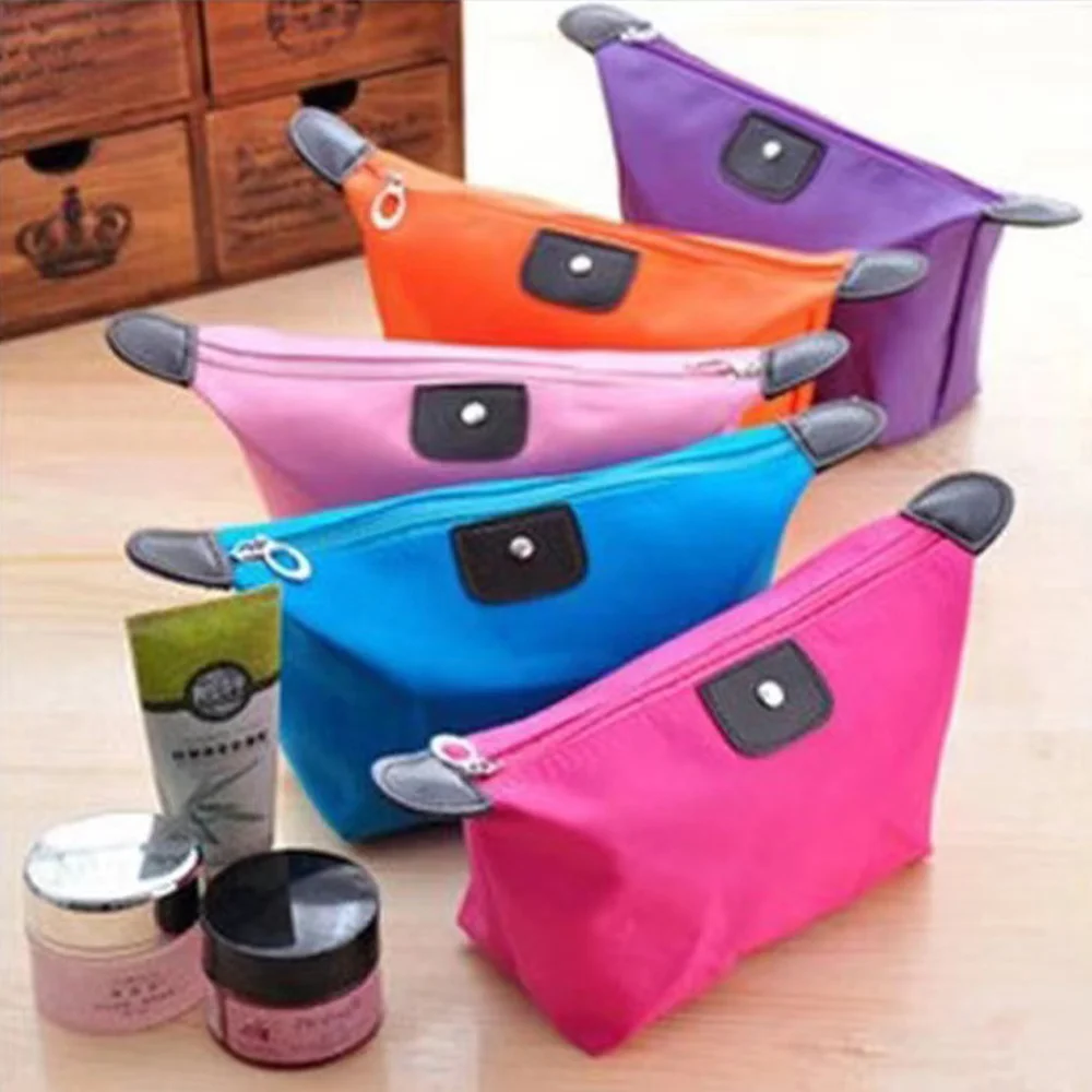 

Cosmetic Bag Multi style Nylon Waterproof Makeup Bag Women's Toiletries Organize Zipper Travel Wash Pouch Female Make Up Bags