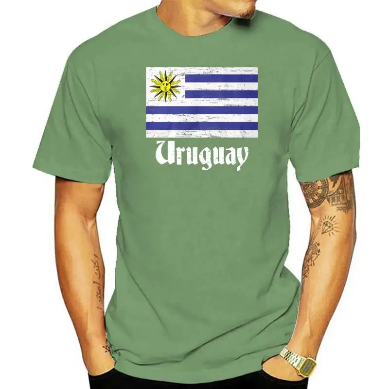 Flag of Uruguay Pabellon Nacional Pride Men T-Shirt 2022 New Fashion Men Short Sleeve Print Tee Cool T Shirts for Men