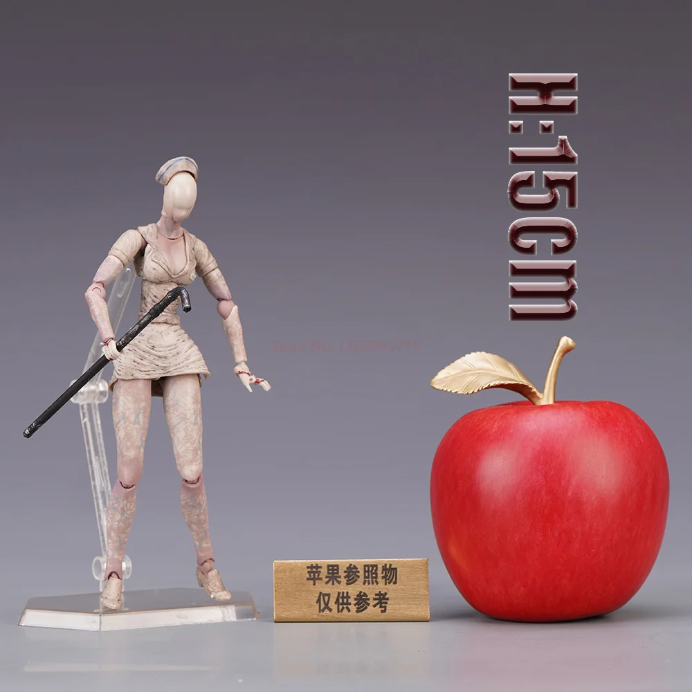 Бесшумная треугольная голова Figma Hill2, красная пирамида, бесцветная медсестра может справиться с кожей, чтобы коллекционировать подарки на день рождения