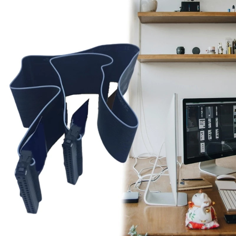 Cinta plana unidad disquete simulación del conector del cable cinta unidad disquete 34 pines