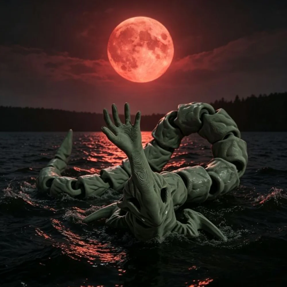 2026 New 3d Printed Large Subnautica Sea Monster Action Figure El Gran Maja Figure Sea Monster Figure Figurine ﻿Ornament