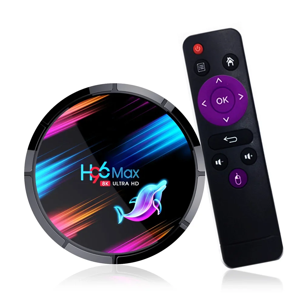 

H96 max X3 Android 9.0 Amlogic S905X3 Smart TV Box 4gb 32gb 64gb 128gb Quad-Core Ott Smart Set Top Box