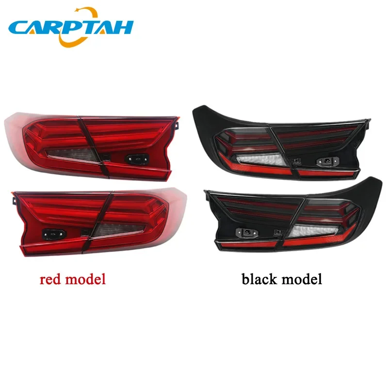 Car Styling Tail Lights Taillight For Honda Accord 10 2018-2022 Rear Lamp DRL + Dynamic Turn Signal + Reverse + Brake LED