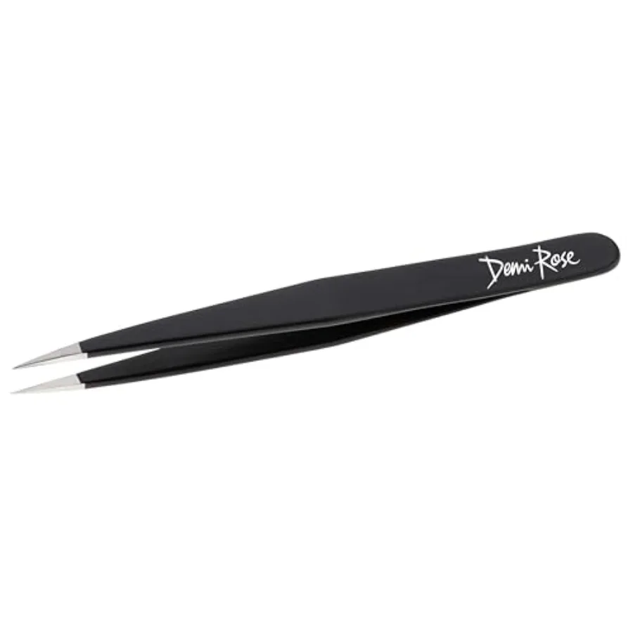 Pointed Tweezers High Carbon Stainless Steel Ingrown Hair Tweezer Needle Nose Tweezers Precision Perfectly Aligned and Hand Fil