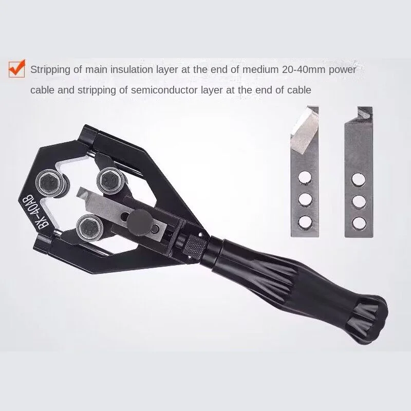 MEW 40A Cable Stripper, Multifunctional Cable Stripping Tool 40B Cable Stripper for 10KV Cable Stripping Diameter 20 To 40mm