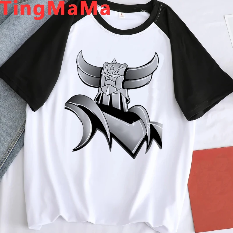 Hot Goldorak T Shirt Men Japanese Anime Mazinger Grendizer T-Shirt Great UFO Robot Tee Shirt Short-Sleeve Graphic Tshirt Male