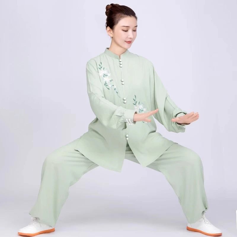 

Tai Chi Clothes Taiji Kung Fu Uniforms Unisex Elegant Martial Arts Wear Competition Performance High Quality Wing Chun Suit