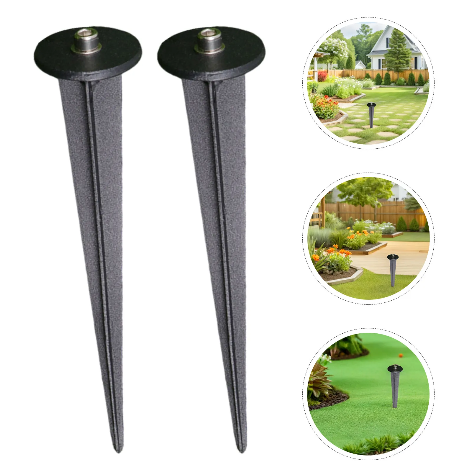 4Pcs Versatile Ground Stakes for Landscape Lighting Fixtures Durable Material Easy to Assemble and Install Perfect for Festivals