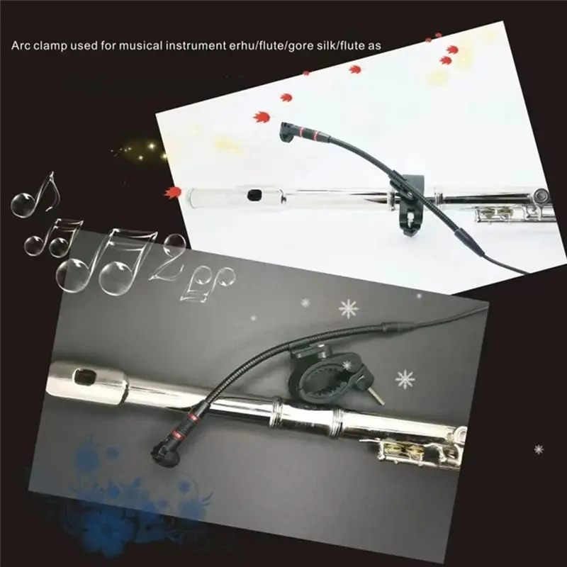 N36R-Professional Flutes For Oboes Clarinet Accessories Microphone Clips Clamps Holders High Quality Recorders
