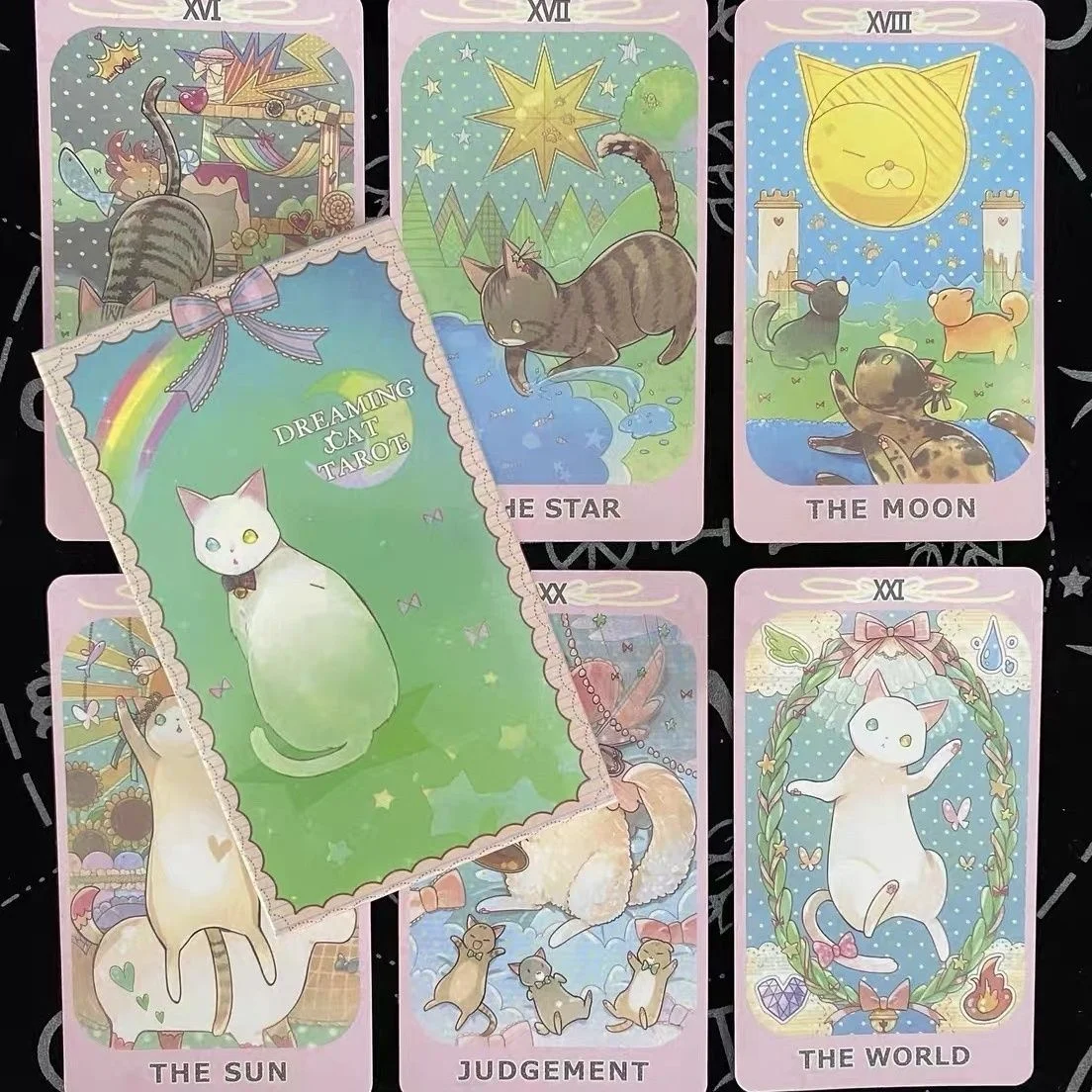 new Cat Cards Tarot Prophecy Divination Oracle Deck Family Party Board Game Fate Card Fortune Telling Game