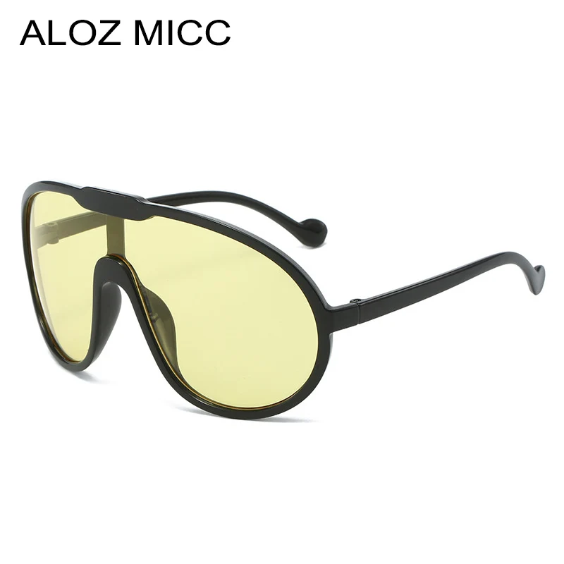 

Aloz micc Ins Popular Fashion Oversized Sunglasses Women Men Shades UV400 Retro Black Sun Glasses Female Punk Eyewear