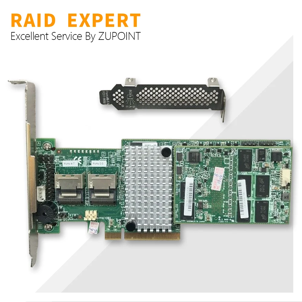 

ZUPOINT LSI MegaRaid 9270CV-8i 1G Cache PCIe 3.0 6G RAID Controller Card SAS SATA 9270-8i PCI E RAID Expander Card