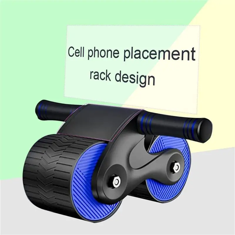 ABJX Automatic Aabdominal Roller Wheel Home Abdominal Exerciser with Knee Pads for Beginners Home Gym Fitness Equipment-A DROP S