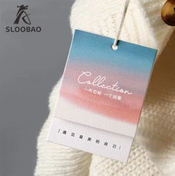 Clothing hang tag customization logo clothing store high-end light luxury label customization hanging design price trademark