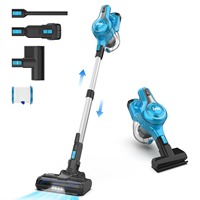 INSE Cordless Vacuum Cleaner S62 30Kpa 300W Stick Vacuum Up to 45min Runtime 7-in-1 Handheld Cleaning Appliance for Home Bed Car
