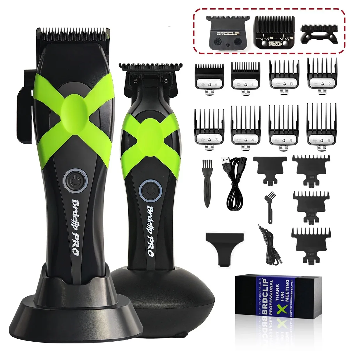 

Профессиональная электрическая машинка для стрижки волос BRCDIP 100PRO, новинка, 8800 об/мин, высокоскоростной двигатель, 3 цвета, чехол, парикмахерская, триммер для волос 4500 мАч