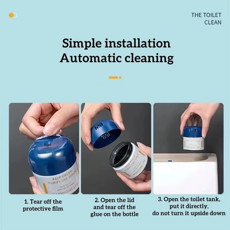 200g Clean Toilet Lingjie Toilet Treasure Cleaner Toilet Cleaning Odor Reducing Plant Scent Toilet Cleaning Block Ointment view 5