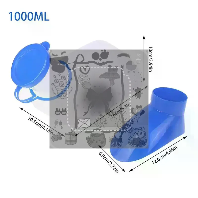 Portable Travel Urinal For Men & Women -Leak-Proof,Spacious Convenient Large Capacity Ideal For RVs,Camping Outdoor Activities