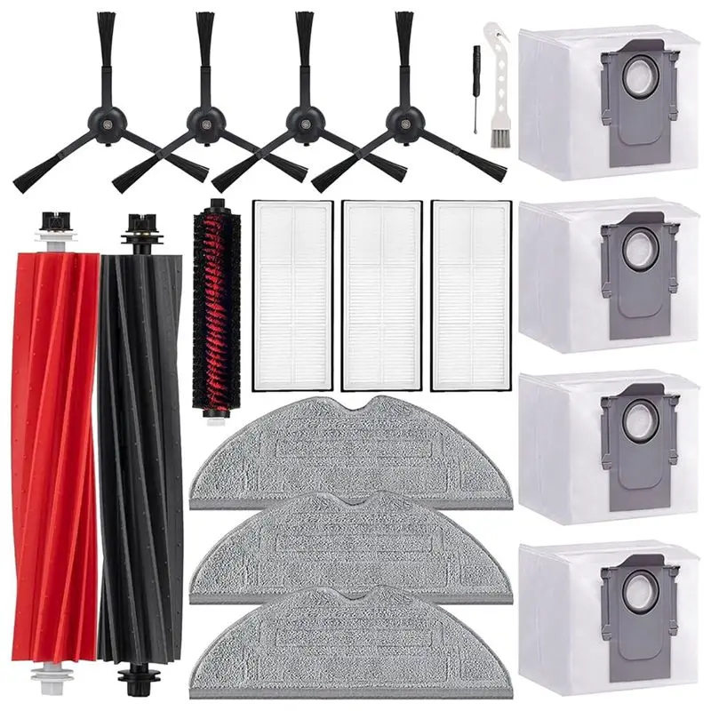 

YCOC-Аксессуары для робота-пылесоса Roborock S8 S8+ S8 Pro Ultra: основная и боковые щетки, HEPA-фильтры, салфетки для влажной уборки, мешки для сбора пыли