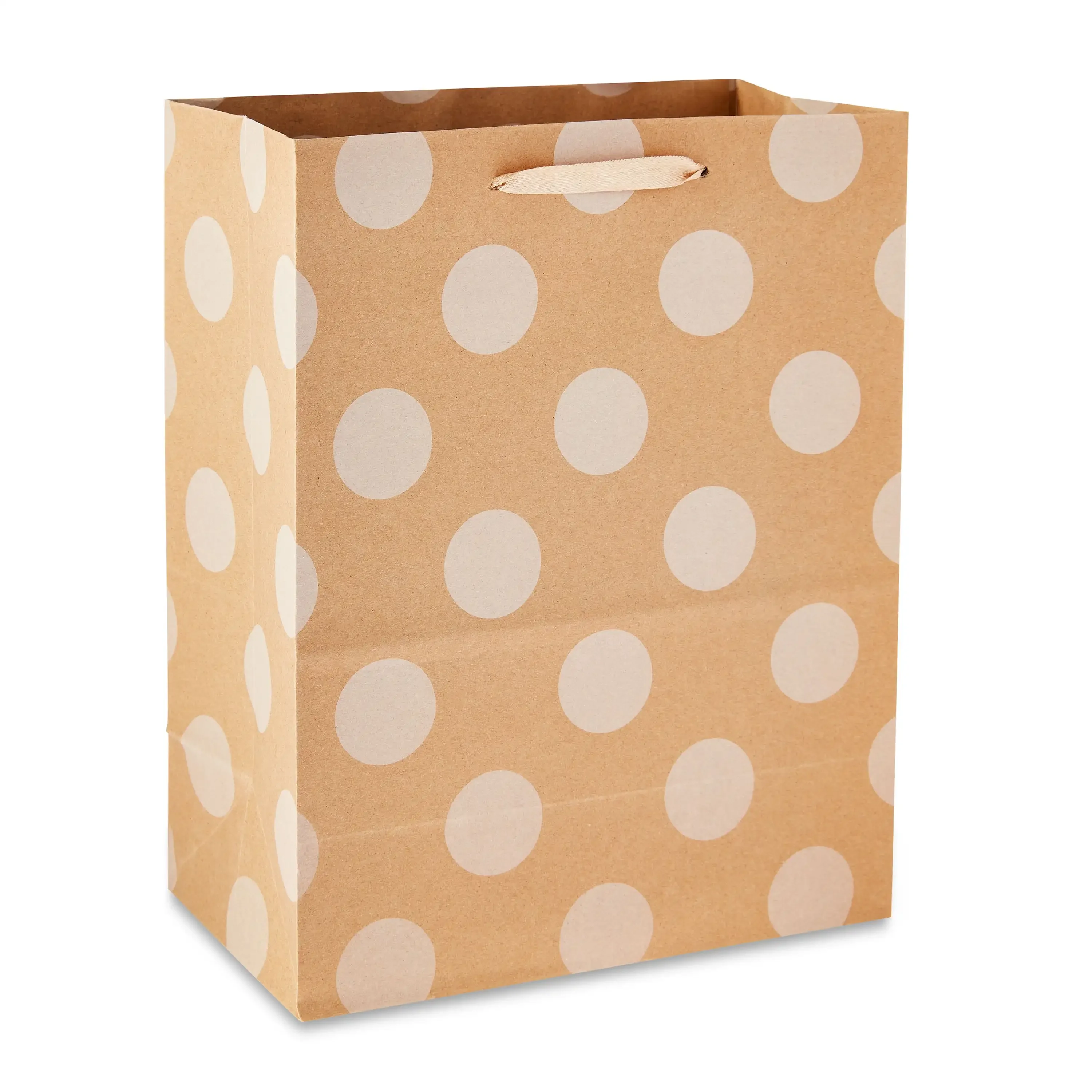 Large Brown Pattern Paper Bags, 8" x 10", 13 Count