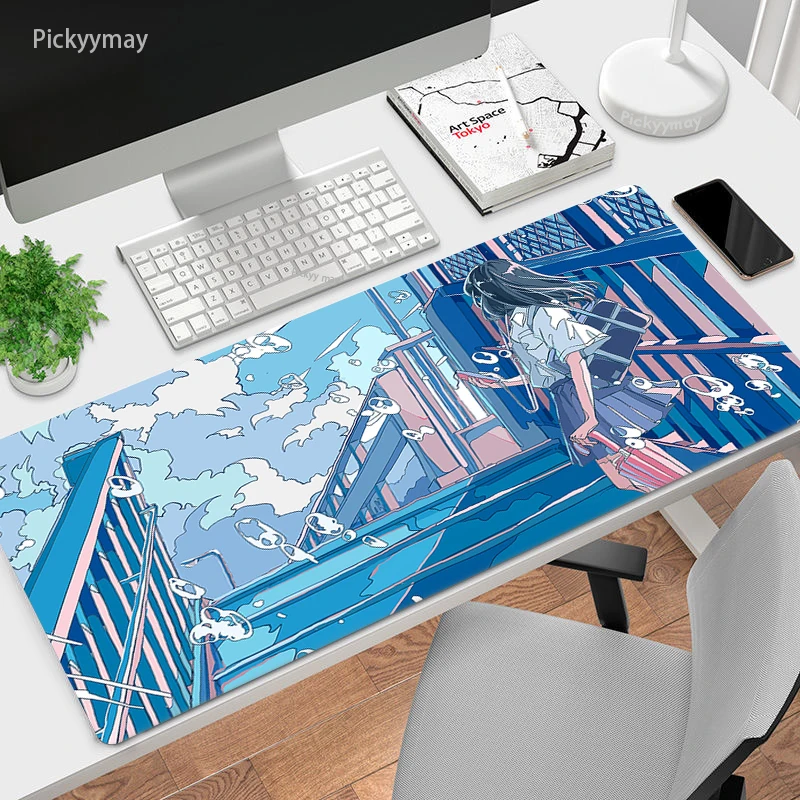 

Anime Desk Mat Mouse Pad Gaming Accessories Non-Slip Table Keyboard Masuepad Pc Gamer Rugs Rubber Carpet Art Mause Mousepad