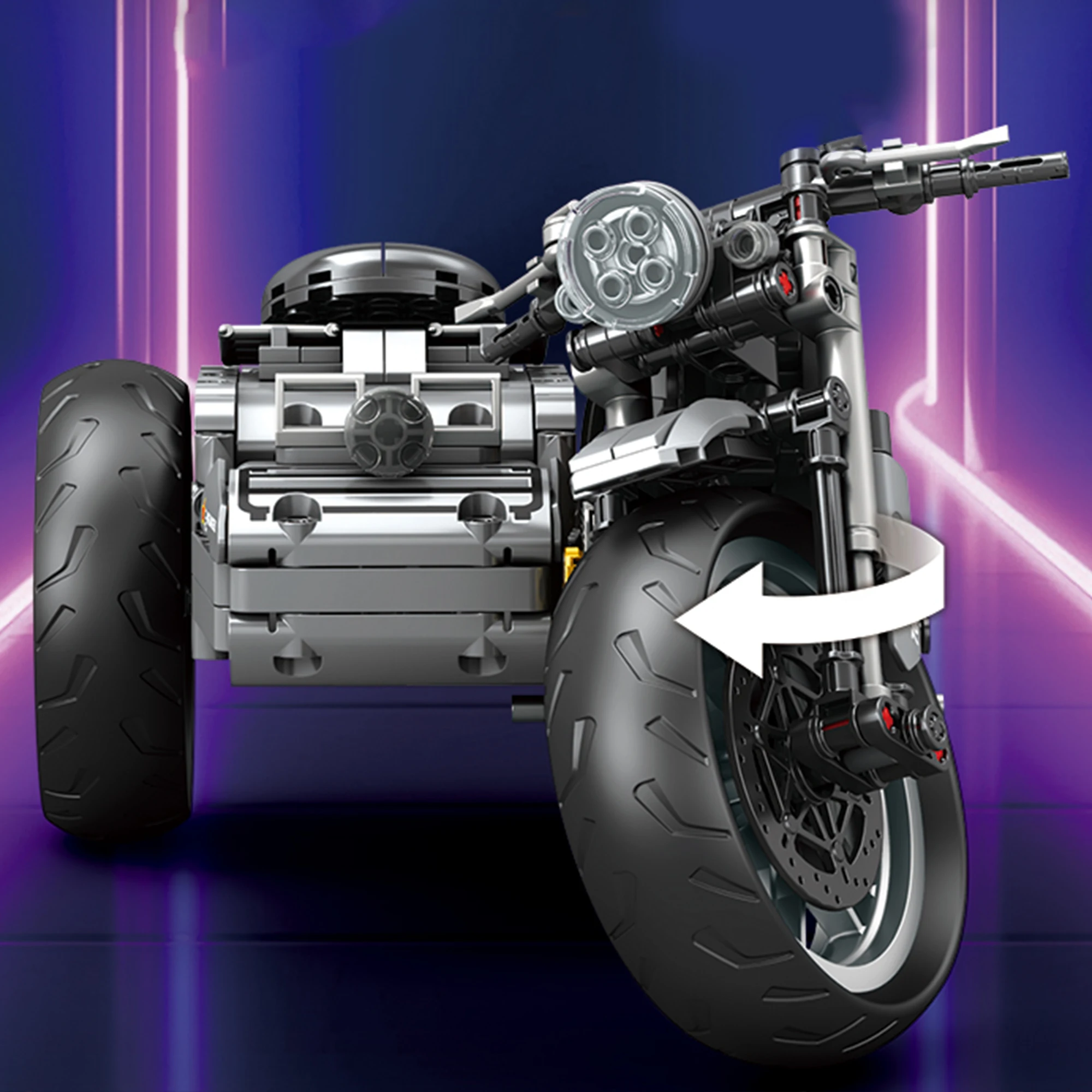 808 قطعة مدينة موتو المتسابق دراجة نارية اللبنات MOC السرعة التقنية الرياضة بطل دراجة نارية الطوب لعب للأطفال الكبار الهدايا #2