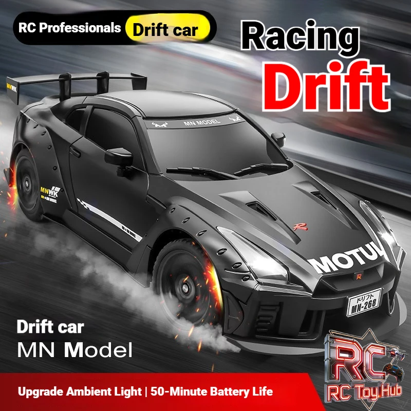 

MN Model MN268 4WD High Speed Drift GTR Professional RC Racing Car Rechargeable 50 Min Runtime Toy For Kids And RC Enthusiasts