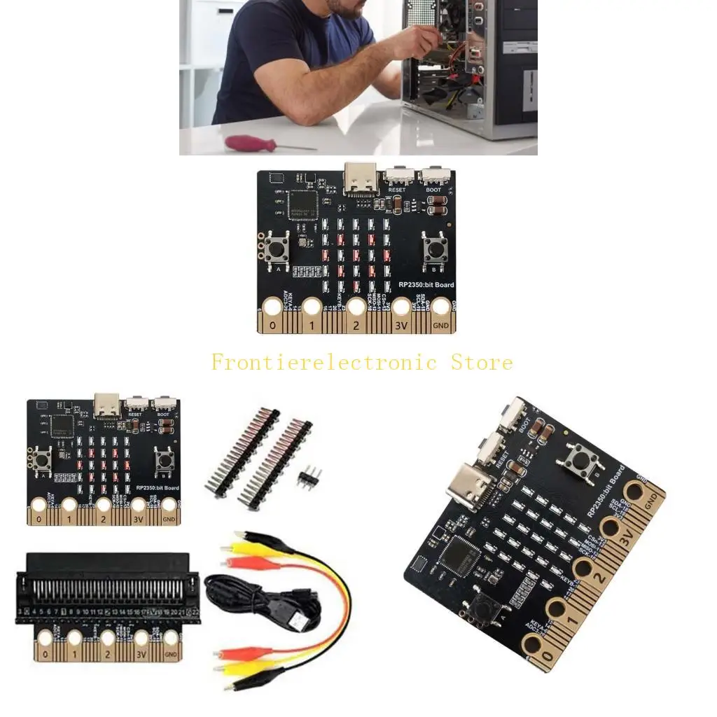 

G8DB RP2350BIT Microcontroller Правление для обучения по программированию подростков со светодиодной и программируемой кнопкой