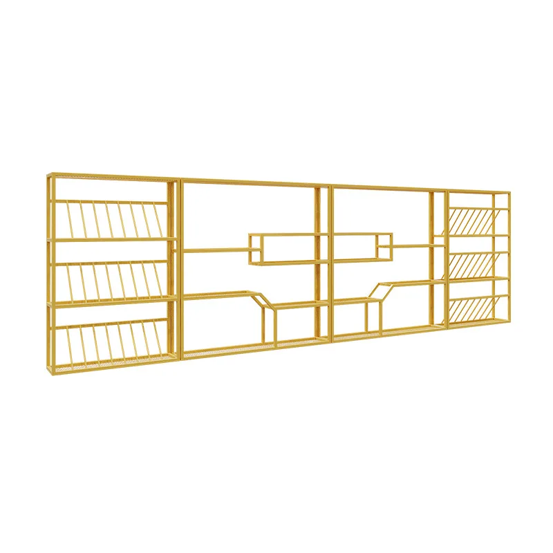 

Bar wine cabinet against the wall Wall-mounted rack Industrial style bar Wrought iron display stand Creative restaurant Wine