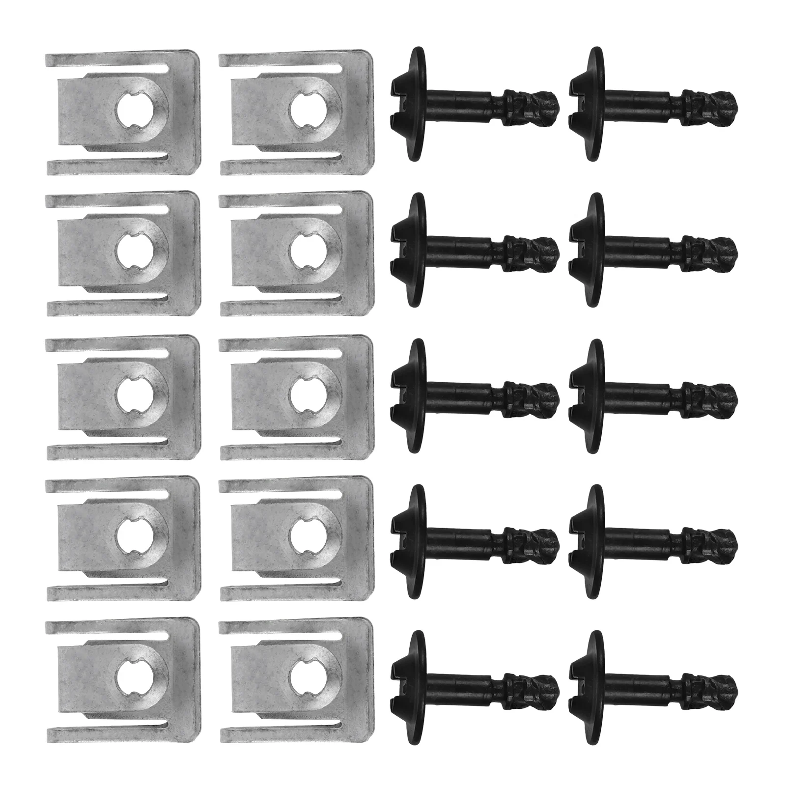 

10pcs Undertray Clips Engine Cover Fasteners Aluminum Car Accessories Vehicle Underbody Screws Compatible Models Easy