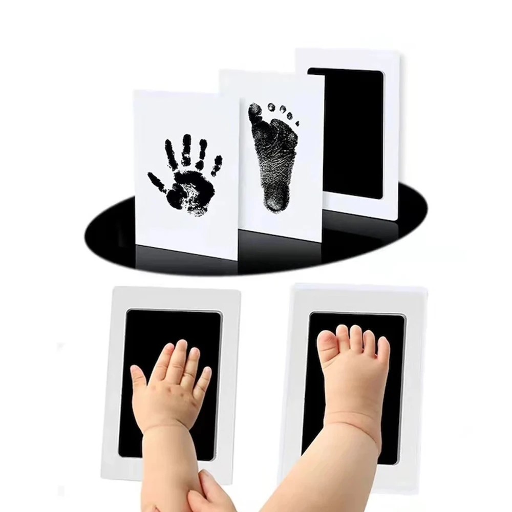 Pet Dog Footprint Handprint Pad Safe Non-toxic Printing Pad Pet Footprint Baby Paw Print Footprint Ink-free Paw Prints Souvenir