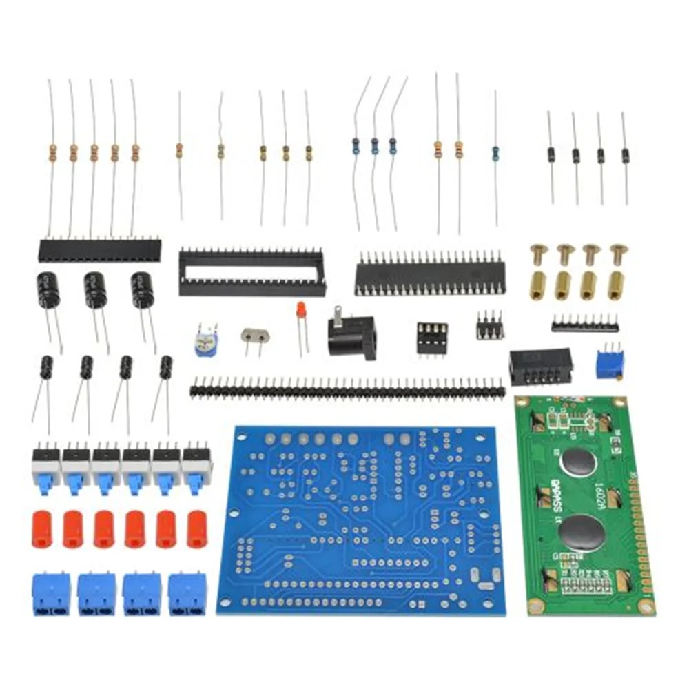 Tester kondensatorów DIY zestaw DIY cyfrowy wyświetlacz LCD indukcyjność miernik częstotliwości składowa Tester 0.1μH-1H komponent Tester