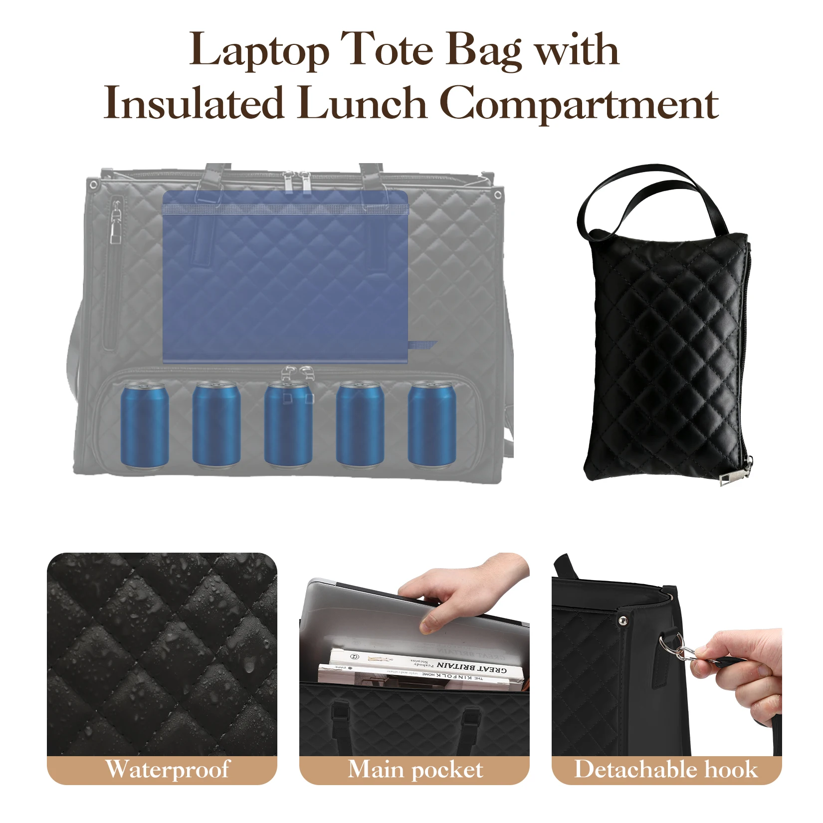 Women's Laptop Tote Bag with I - огляд і ціна Leatherwork Essentials