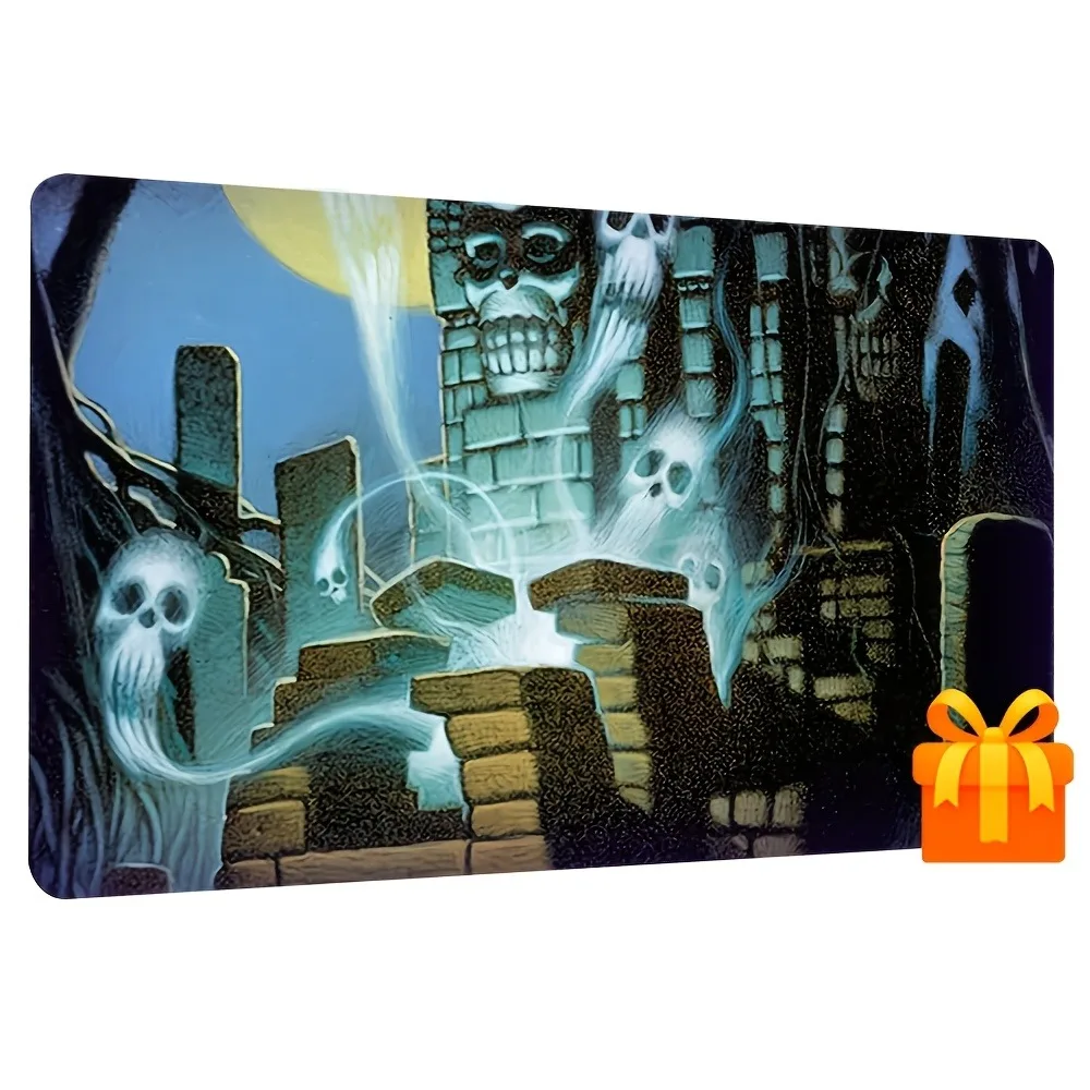 Ancient tomb-themed game mat, suitable for trading card games. Keyboard and mouse card game accessories, trading card collectors