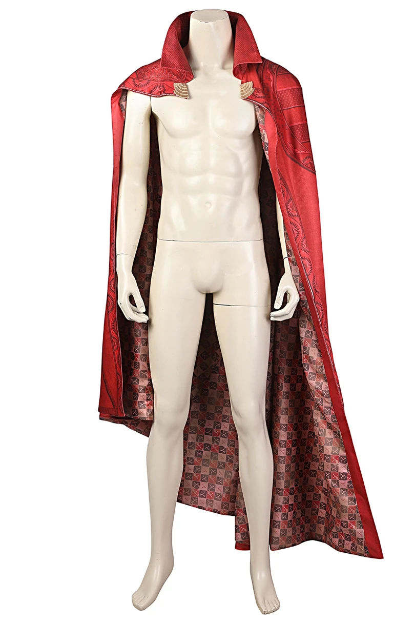 Halloween Carnival in the Multiverse of Madness Strange Cosplay Cape High Quality Stephen Cloak Red Coat Custom Made