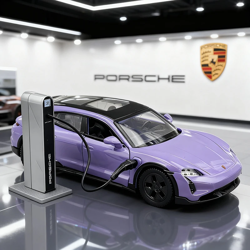 

1:36 Porsche Taycan Turbo S Cross Turismo Alloy Model Car Toy Diecasts Casting Sound and Light Car Toy For Children Vehicle