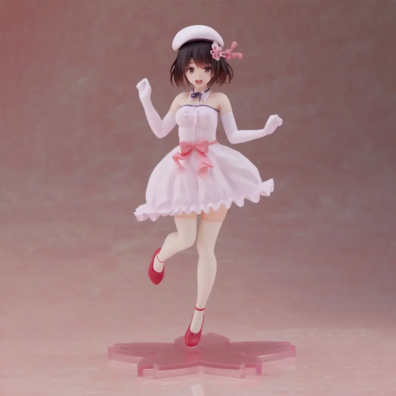 20cm Original Anime Figure Fine Coreful Megumi Kato Action Figure Toys for Kids Gift Collectible Model Ornaments Beautiful Girl