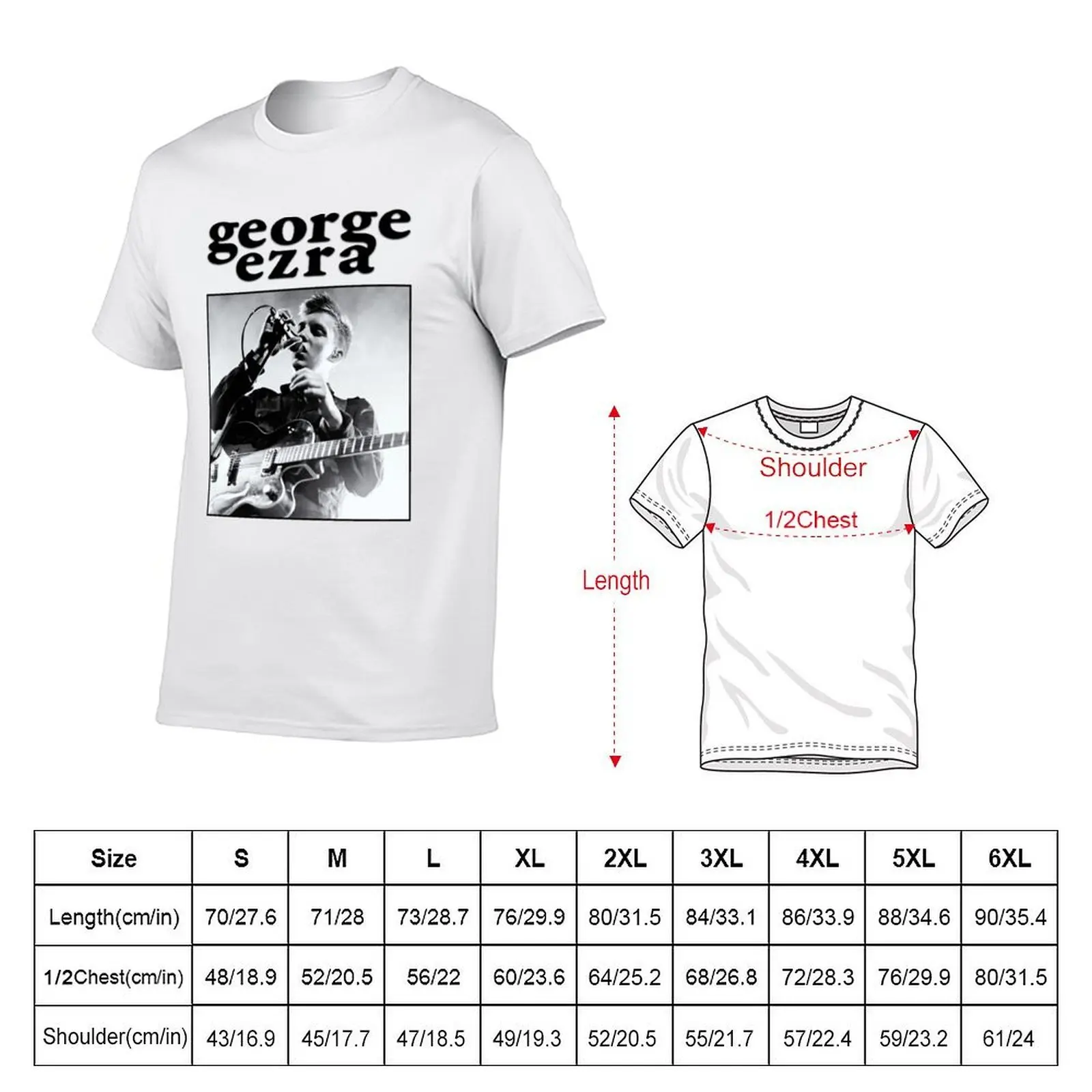 George Ezra T-Shirt Short sleeve tee hippie clothes shirts graphic tee men