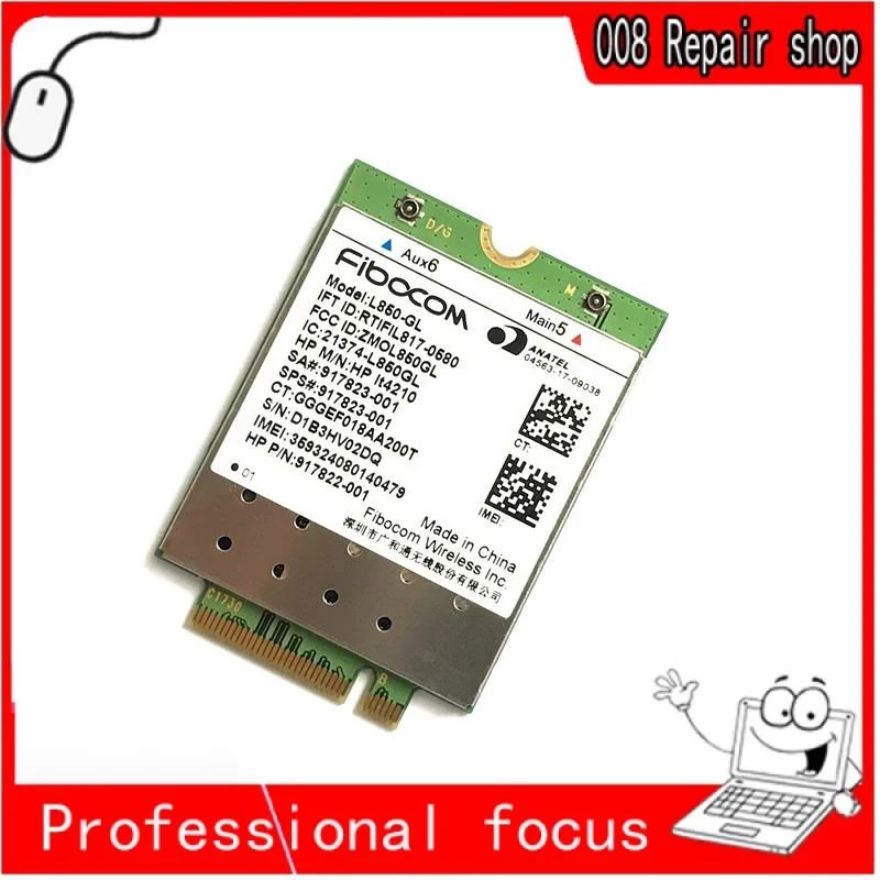 L850-GL HP LT4120 FDD-LTE TDD-LTE 4G Card 4G Module PLC #917823-001 For 4304 450 G5 Notebook PC