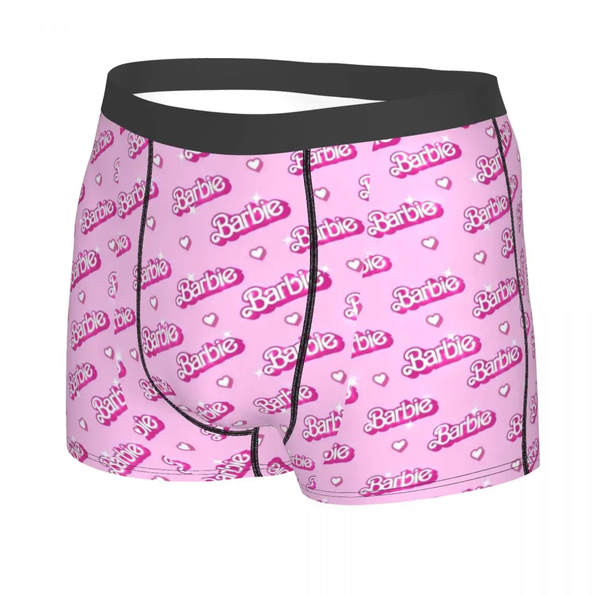 Customized Funny Barbie Boxers Shorts Panties Male Underpants Breathable Disney Briefs Underwear