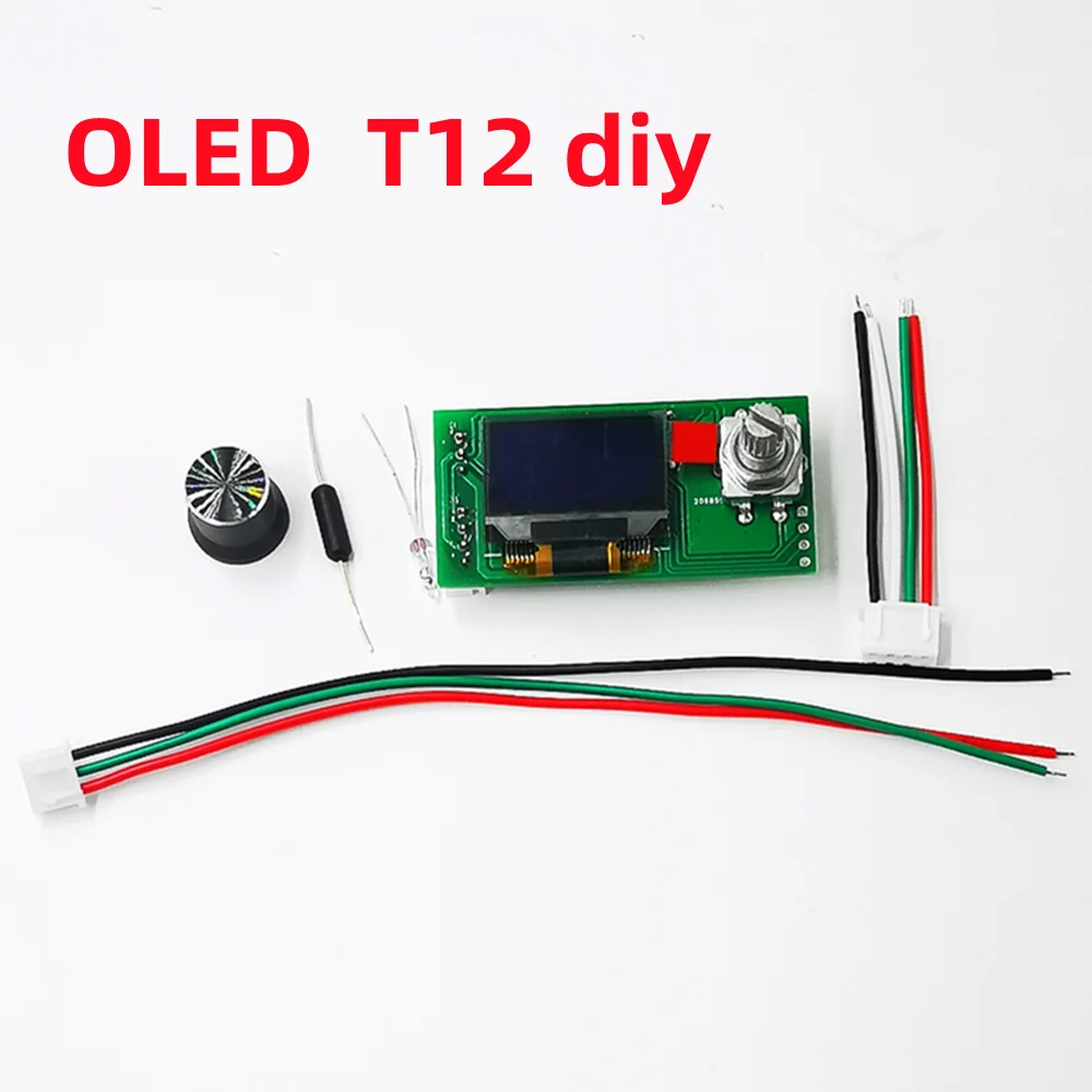 DIY 납땜 스테이션 키트용 STC OLED 2023 온도 컨트롤러, T12 아이언 팁, 전기 도구, 자동 절전, 빠른 가열