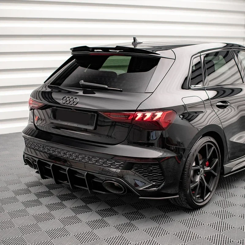 Для Audi A3 S3 RS3 8Y 5 дверей Sportback 2020-2024 Maxton стиль Автомобильный задний спойлер на крышу сплиттер задний багажник крышка губа автомобильные аксессуары