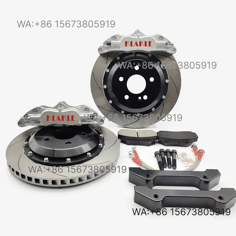 For Wmwmnu  KLAKL 5200 Aviation Aluminum Alloy Big 4 Pistons Brake Caliper Kit 330x28MM Disc Auto Permance Parts  City